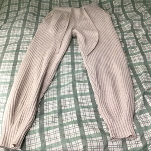 **BRAND NEW** White thick sweatpants women’s xs